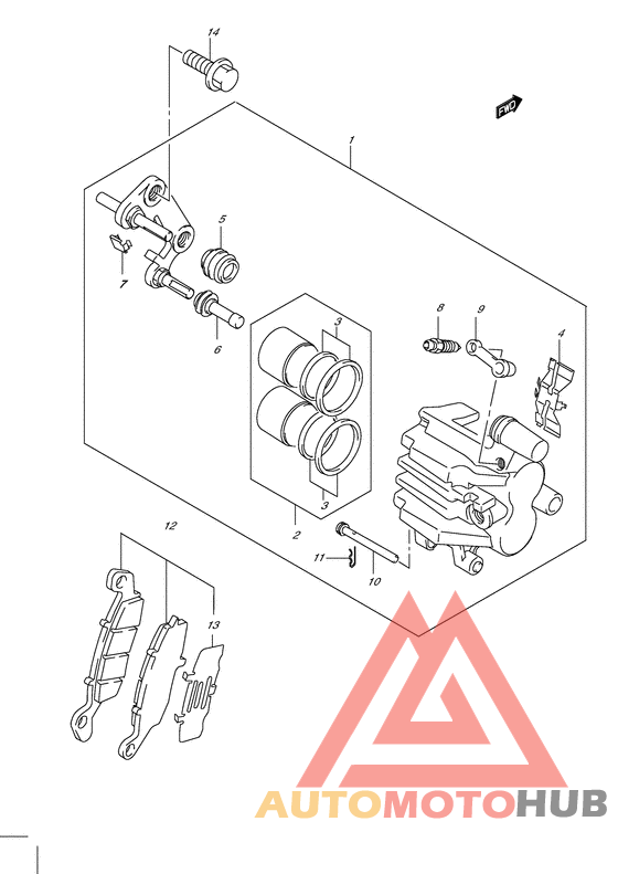 Передний суппорт