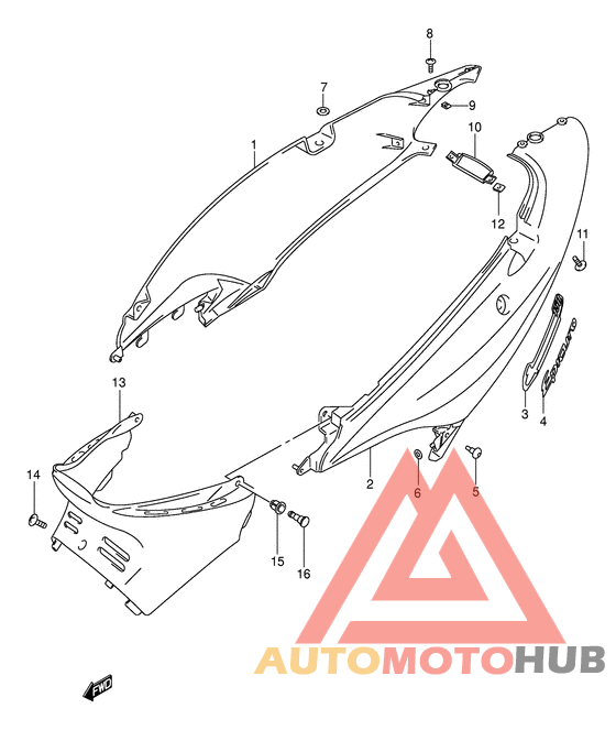 Обтекатель задний