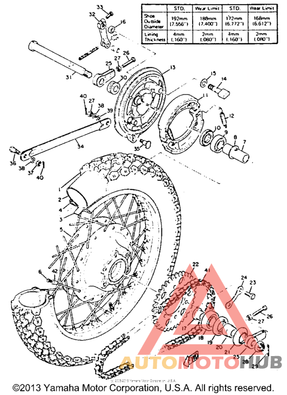 Переднее колесо