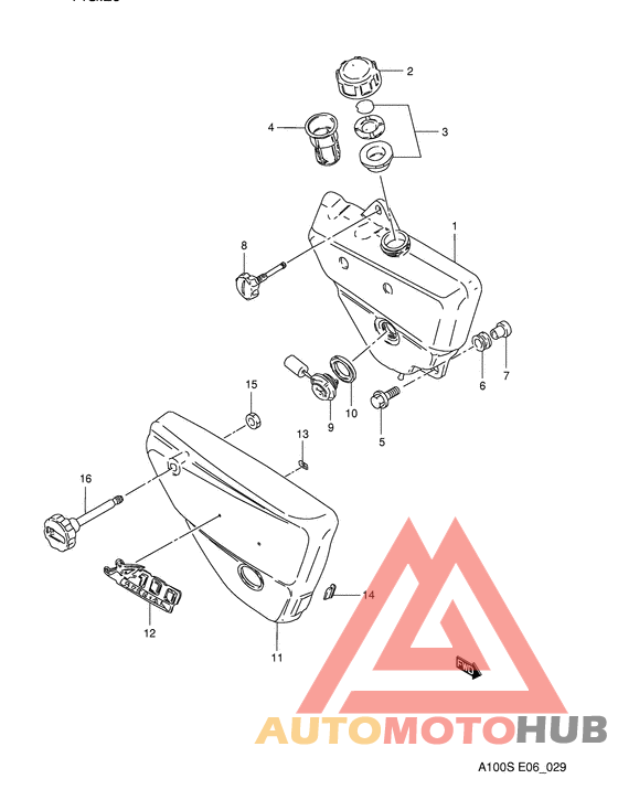 Oil tank - frame cover