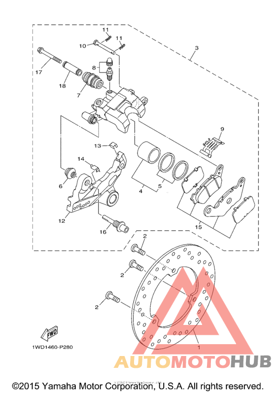 Задний суппорт