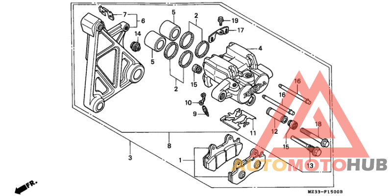 Задний суппорт