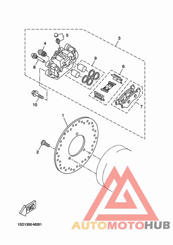 Задний суппорт