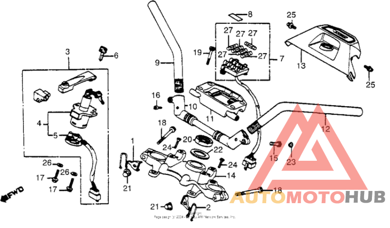 Handlebar + top bridge