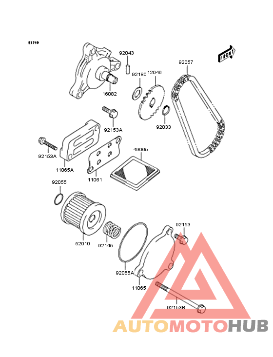 Масляный насос и фильтр
