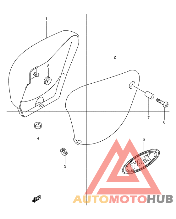 Обтекатель задний