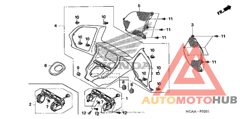 Meter panel (gl1800 '06-)
