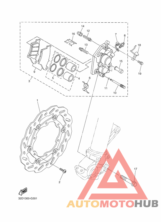 Передний суппорт