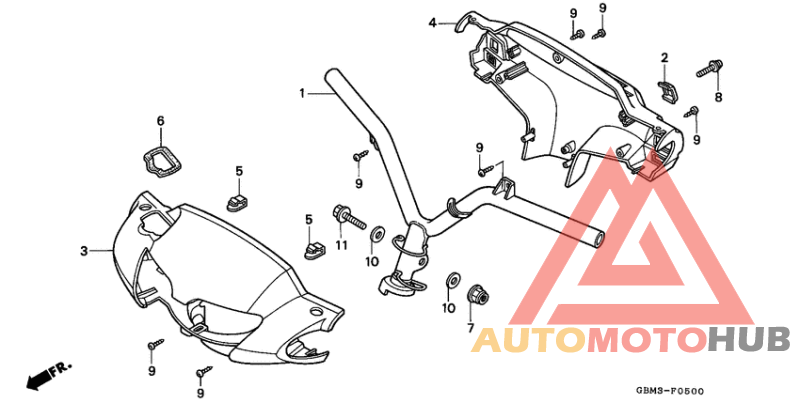 Steering handle/ handle cover