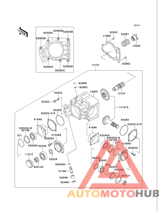 Front bevel gear(1/2)