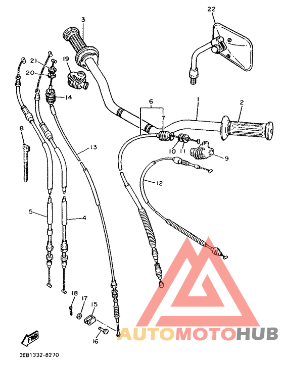Steering handle. cable