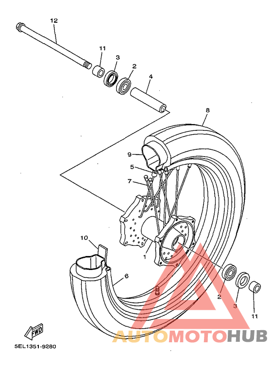 Переднее колесо