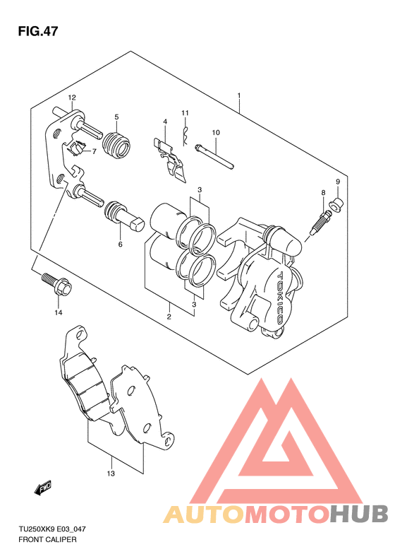Передний суппорт
