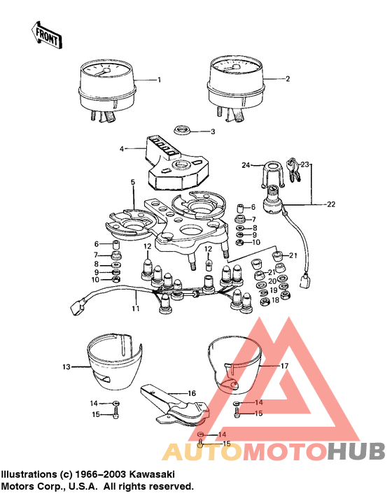 Meters/ignition switch