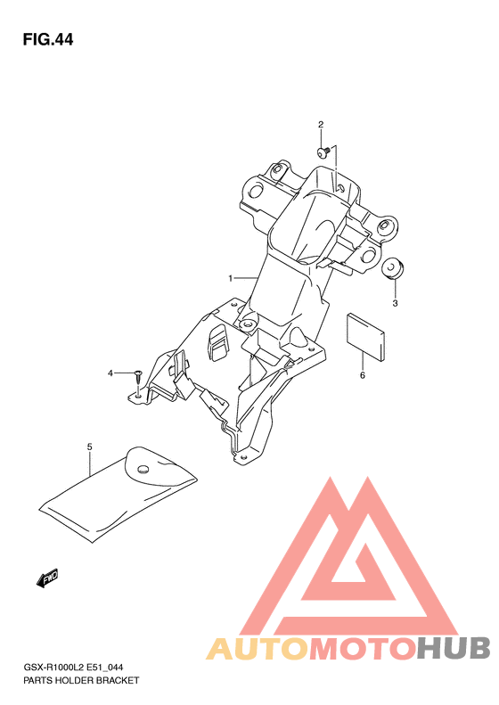 Parts holder bracket