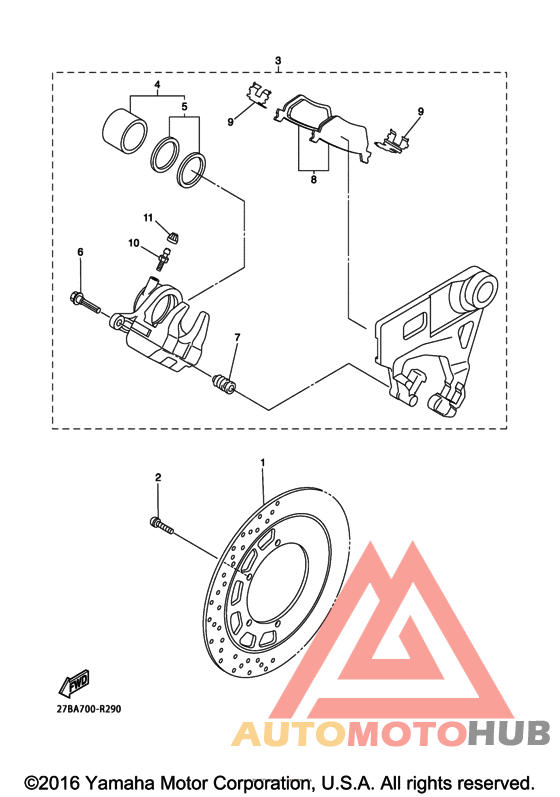 Задний суппорт