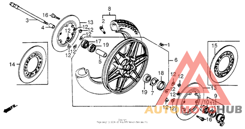 Переднее колесо