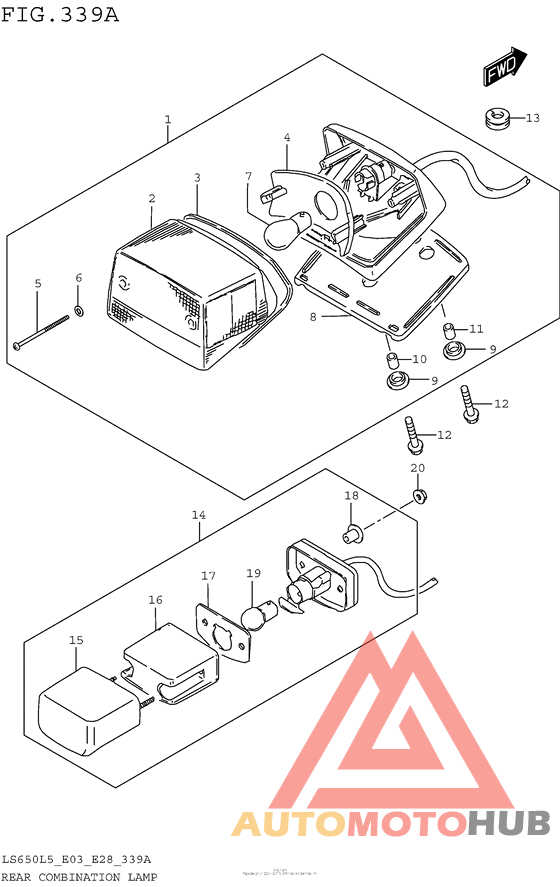 Задний фонарь