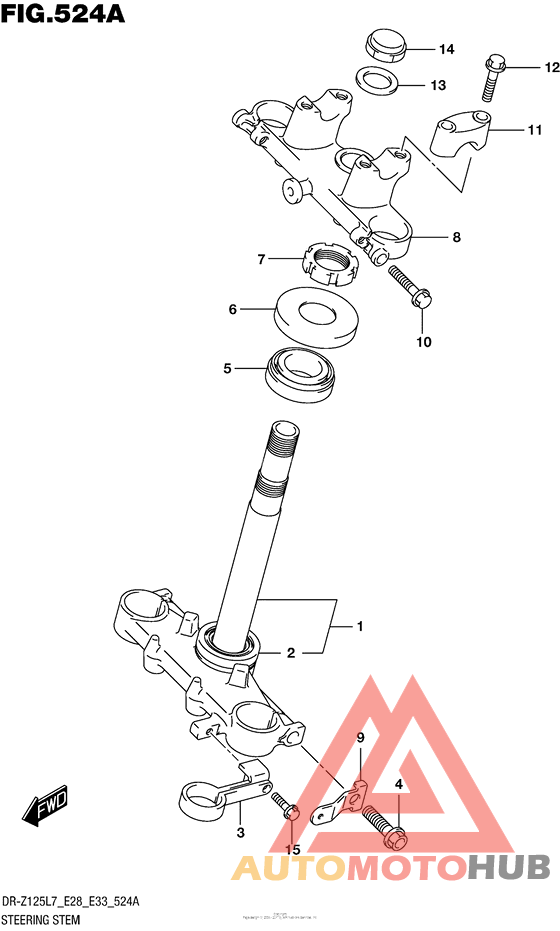 Steering Stem (Dr-Z125 E28)