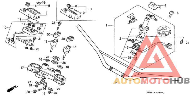 Handle pipe/top bridge