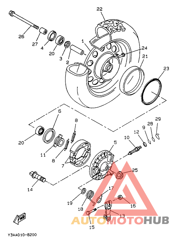 Переднее колесо