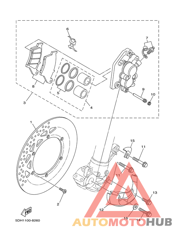 Передний суппорт