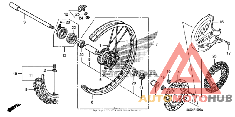 Переднее колесо