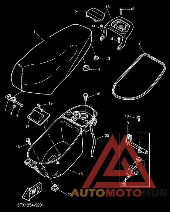 Selle porte-bagages