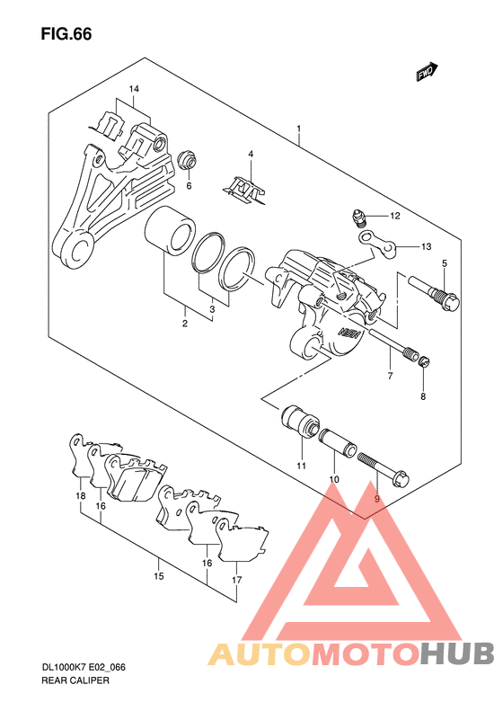 Задний суппорт