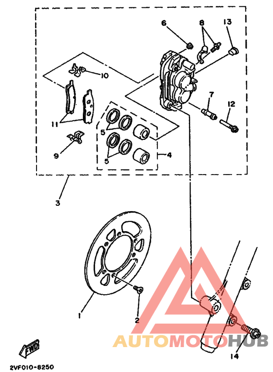 Передний суппорт