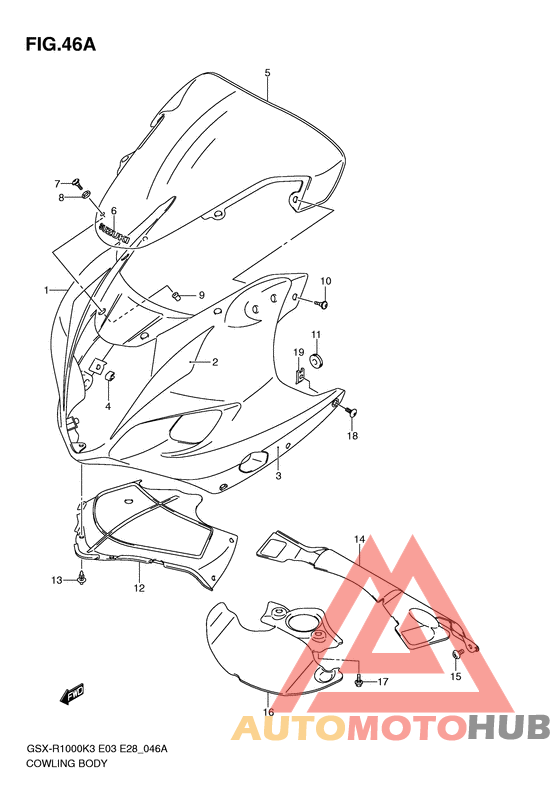 Cowling body
