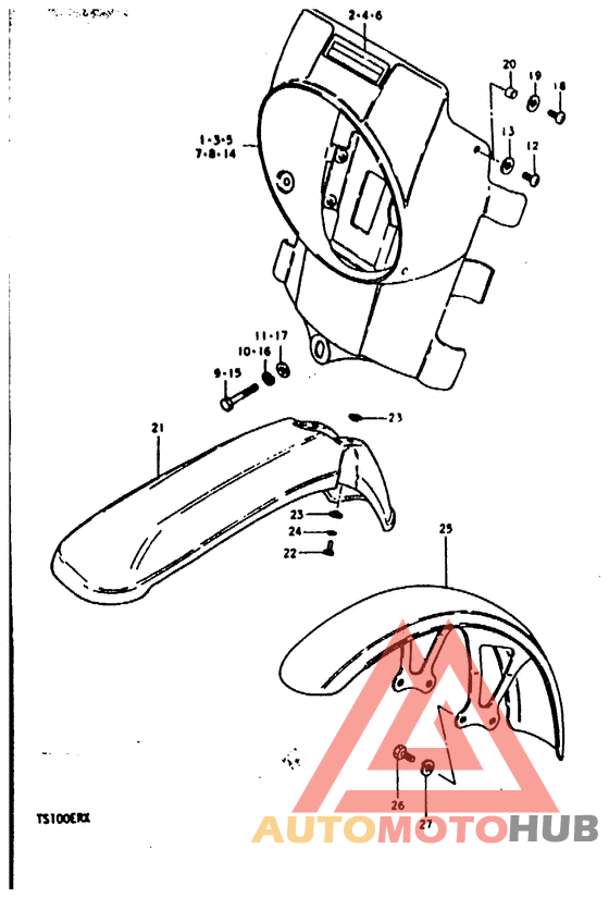 Headlamp housing - front fender