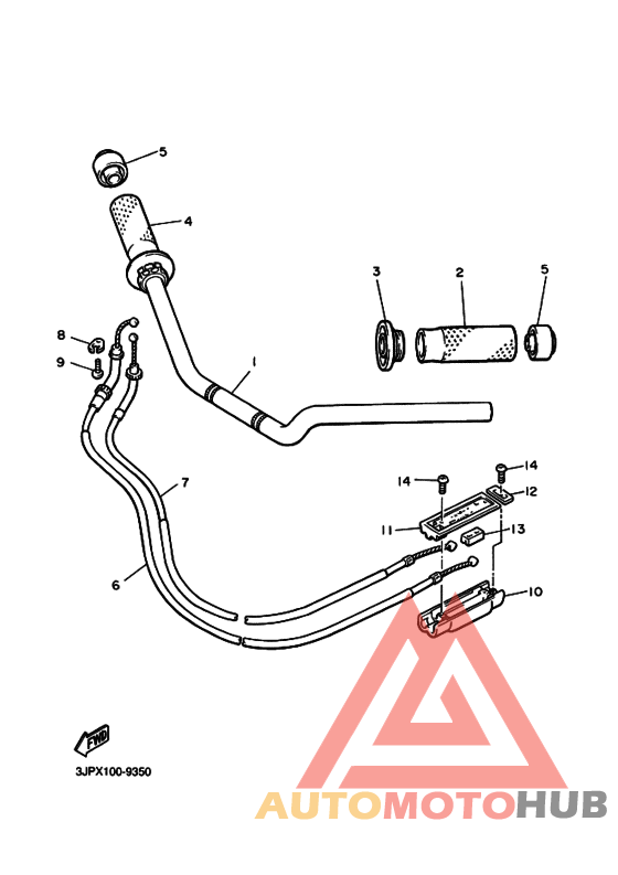 Рулевой рычаг кабель