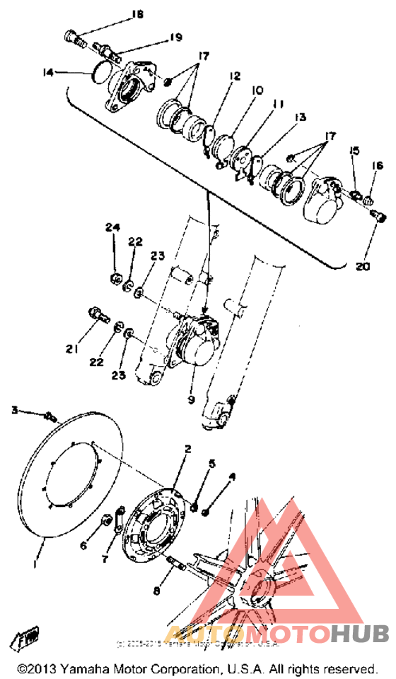 Front disc brake - caliper