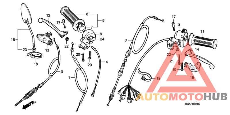 Switch/handle/lever/ cable