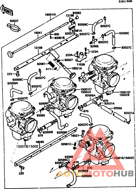 Carburetor(1/2)(zx550-a1/a2/a3)