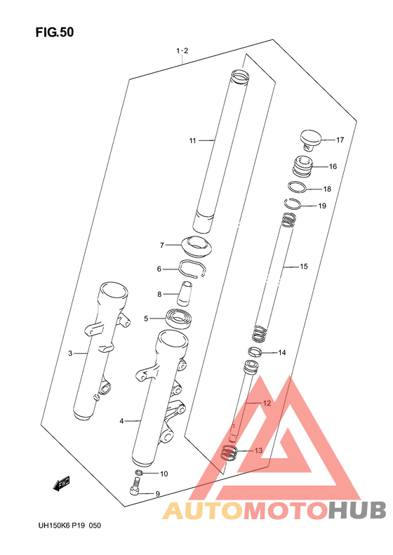 Демпфер передней вилки