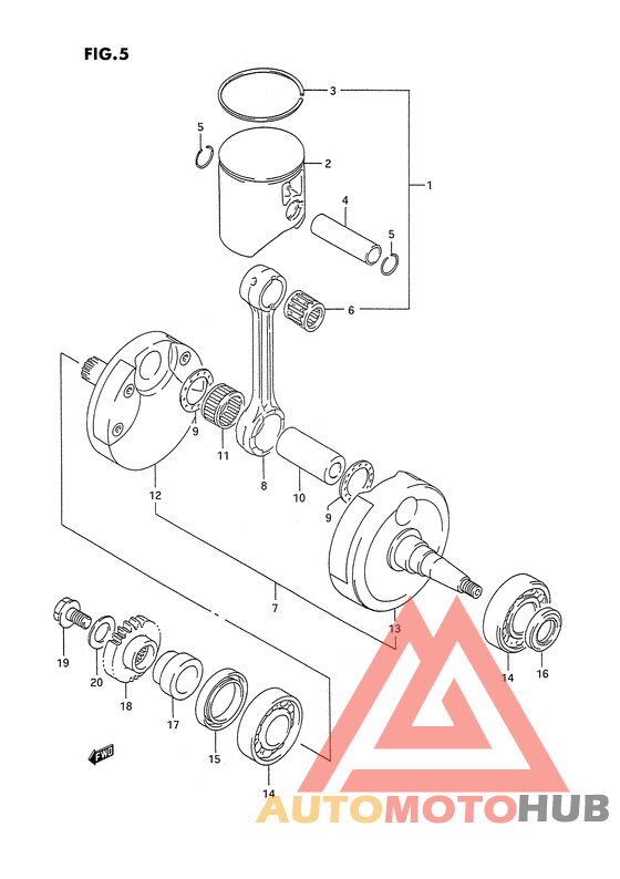 Вал коленчатый