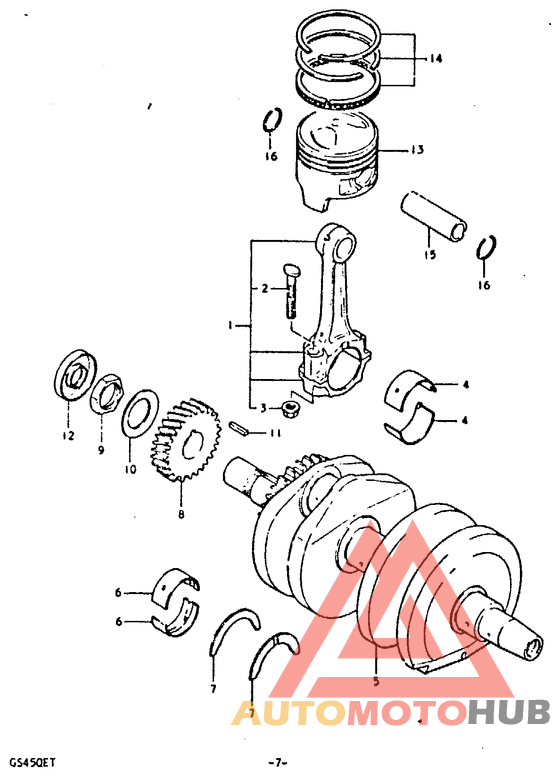 Вал коленчатый
