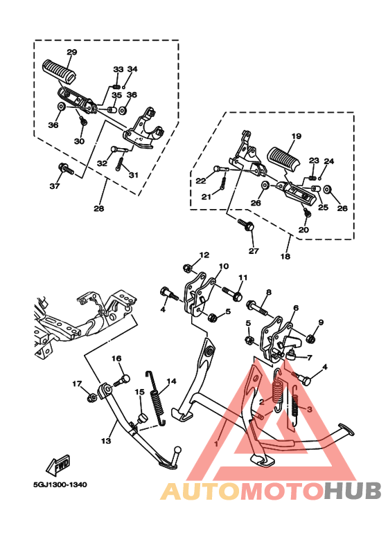Support & repose pied