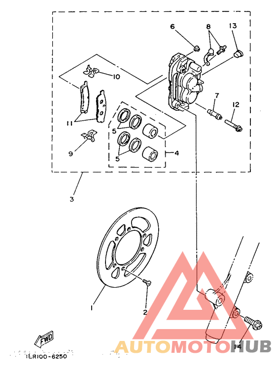 Front brake. caliper