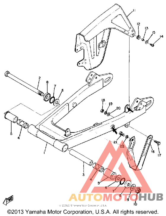 Rear arm & chain case