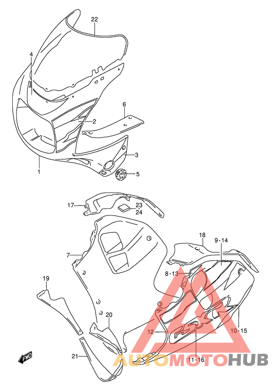 Cowling body