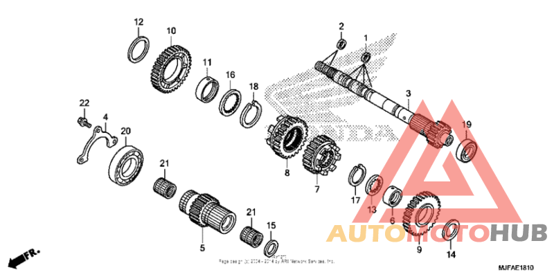 Transmission (mainshaft) (ctx700d)