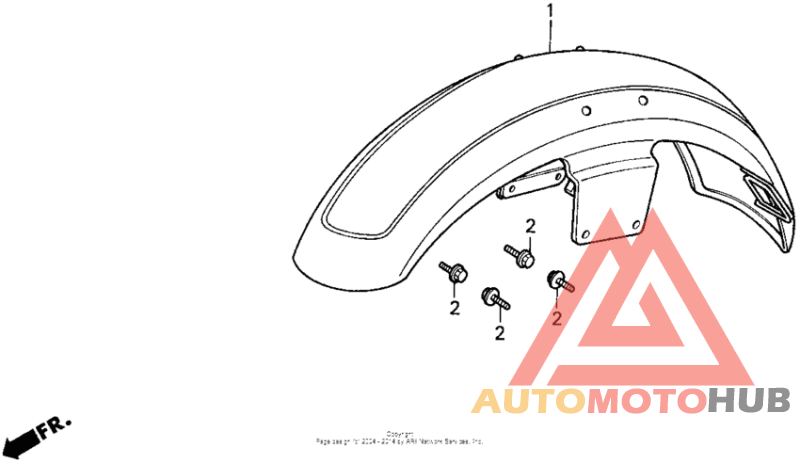 Vt1100c front fender