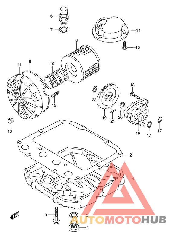 Масляный насос и фильтр