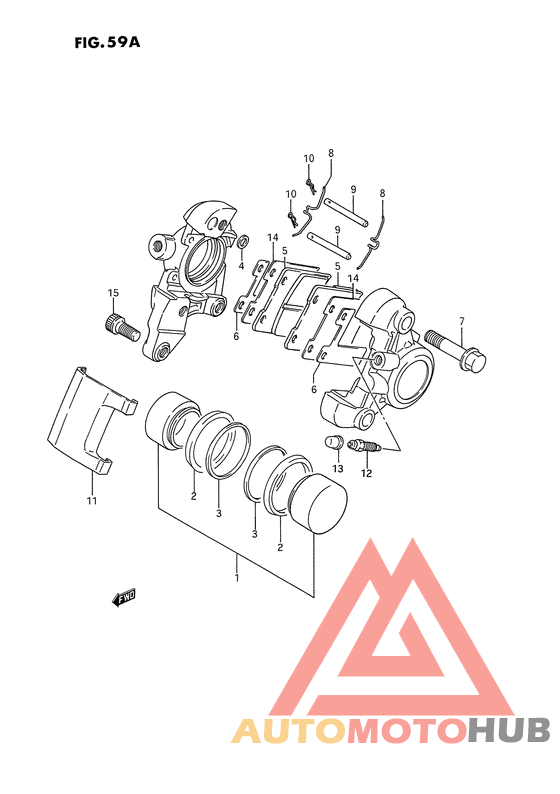 Задний суппорт