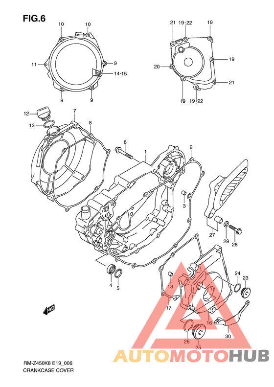 Crankcase cover ass`y  (v