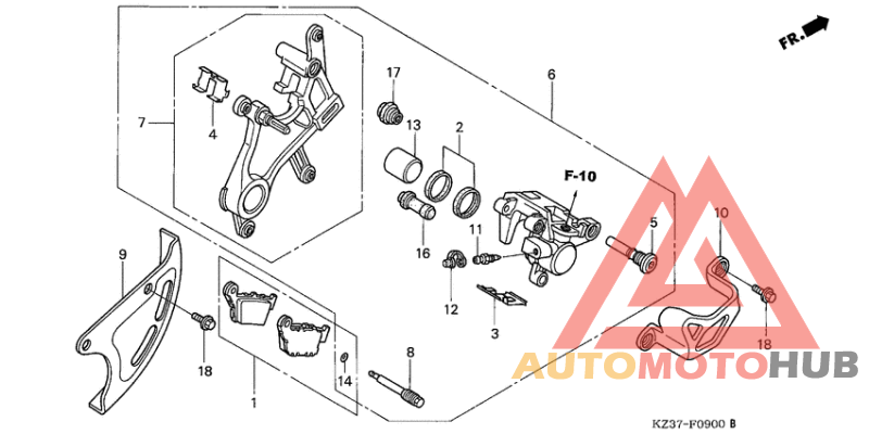 Задний суппорт