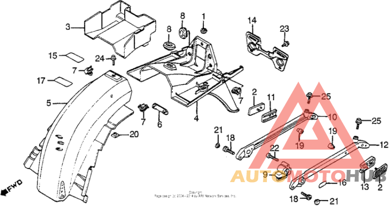 Задний бампер